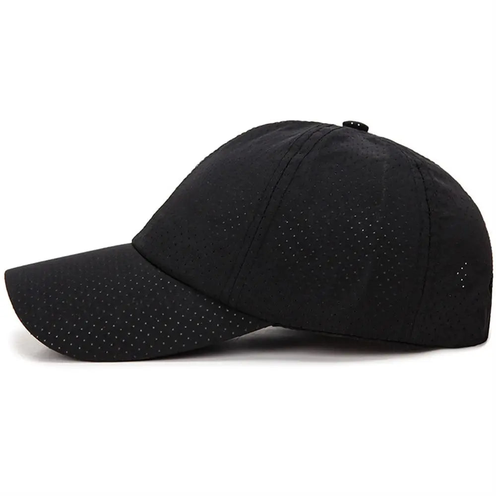 Quick-Dry Mesh Baseball Cap – Breathable Snapback Outdoor Hat Mesh Snapback Cap PLUSH