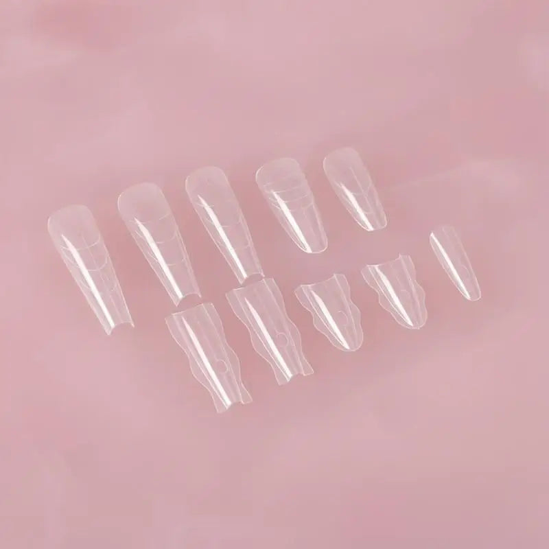 60pcs Nail Dual Forms – Gel & Acrylic Extension Guides Nail Extension Forms PLUSH