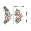 Artificial Rose Wedding Arch Flowers Pink Silk Garland 2pcs Artificial Flower Garland PLUSH Pinks