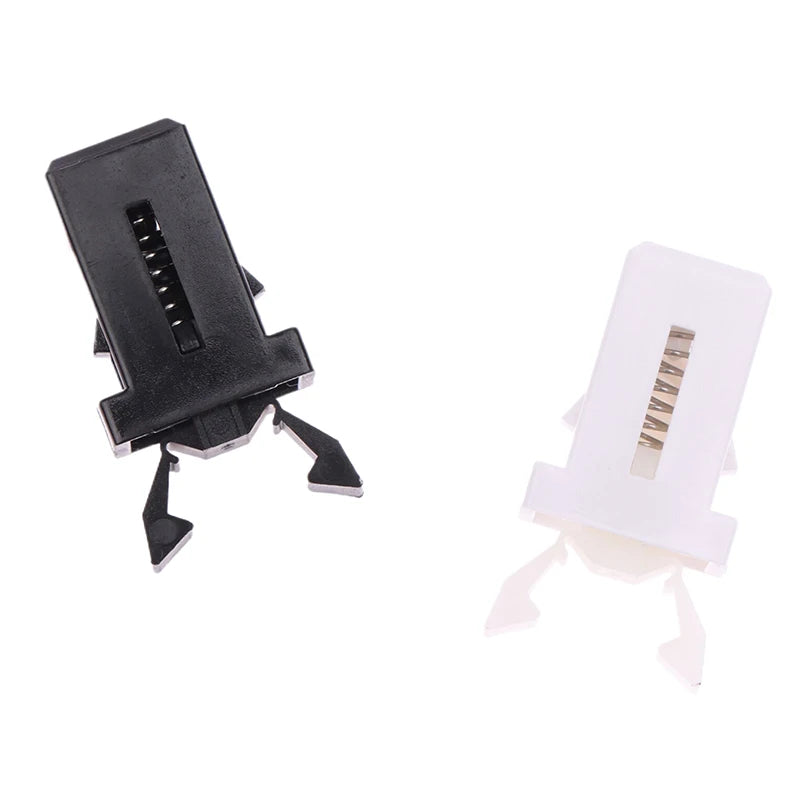 10pcs Trash Can Lid Latch Replacement Clips – Black & White Bin Lid Latch Clip PLUSH