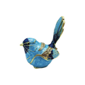 Mini Enamel Bird Trinket Box | Zinc Alloy Animal Figurine Enamel Trinket Box PLUSH Blue