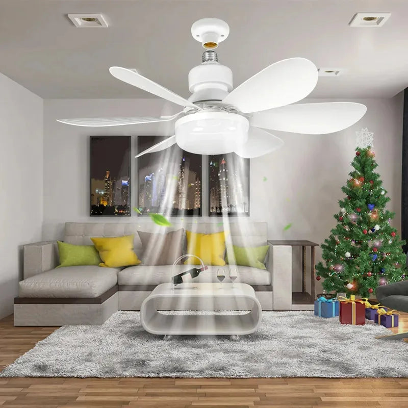 LED 40W Dimmable Ceiling Fan Light E27 & Remote Control Ceiling Fan Light PLUSH