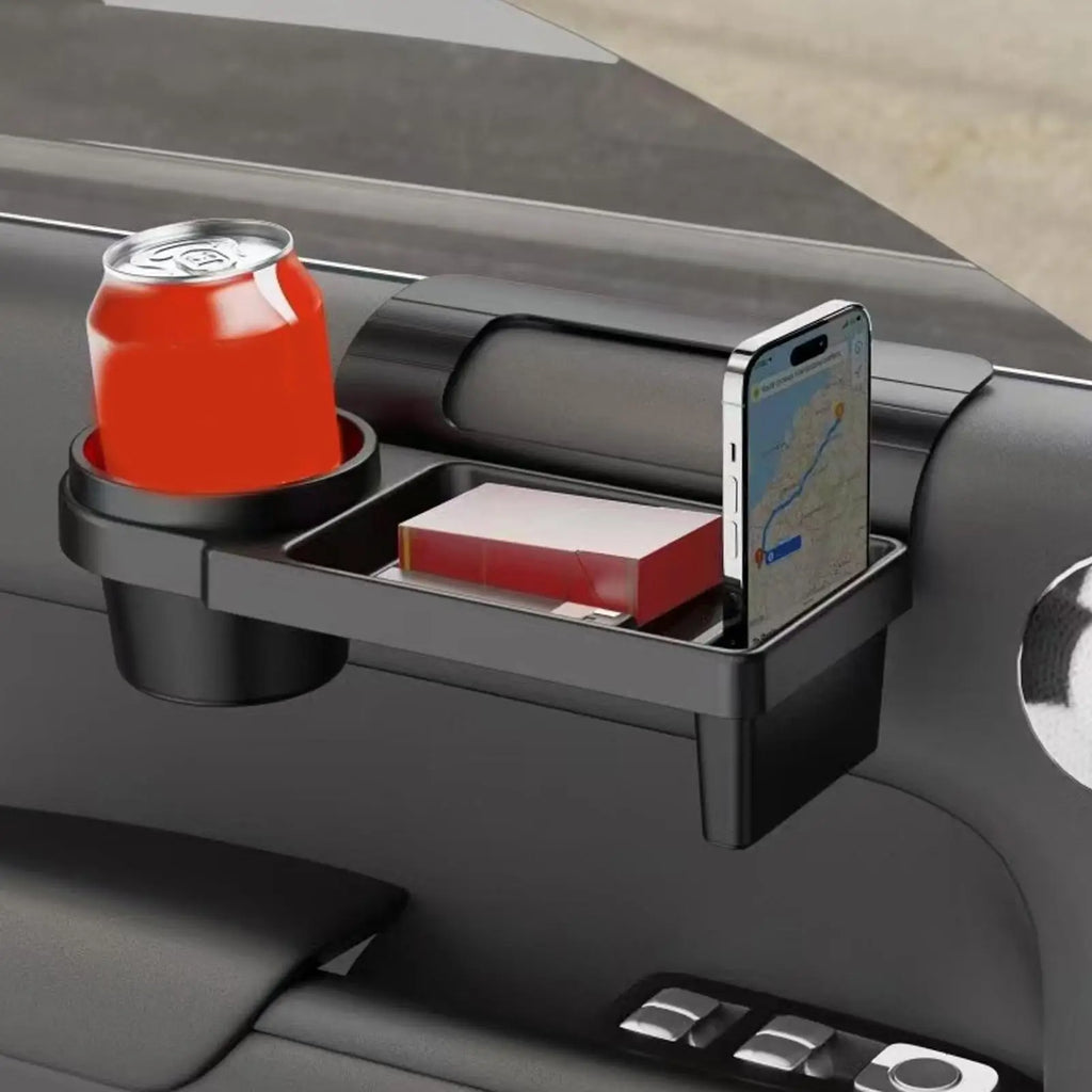 Car Window Cup Holder Phone Mount & Storage Organizer Car Storage Organizer PLUSH