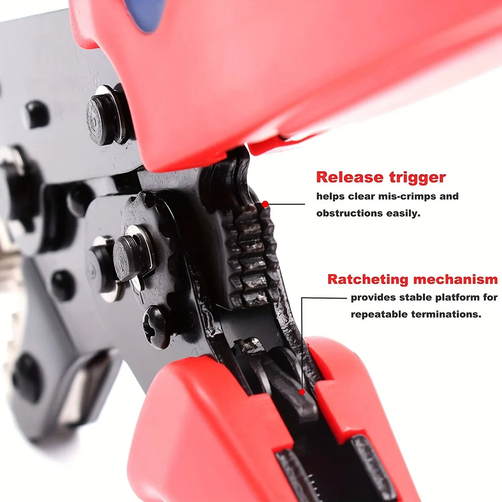 SN-58B Ratchet Wire Crimper Plier AWG23-16 | Dupont Terminals Ratchet Crimper Plier PLUSH