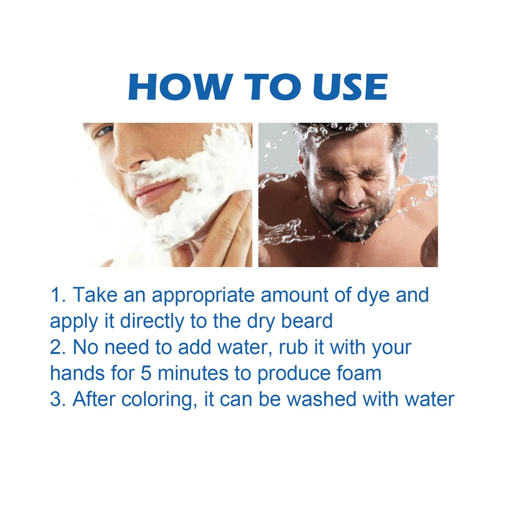 Chamomile Beard Dye Shampoo 2-in-1 Color & Cleanse 100ml Beard Dye Shampoo PLUSH