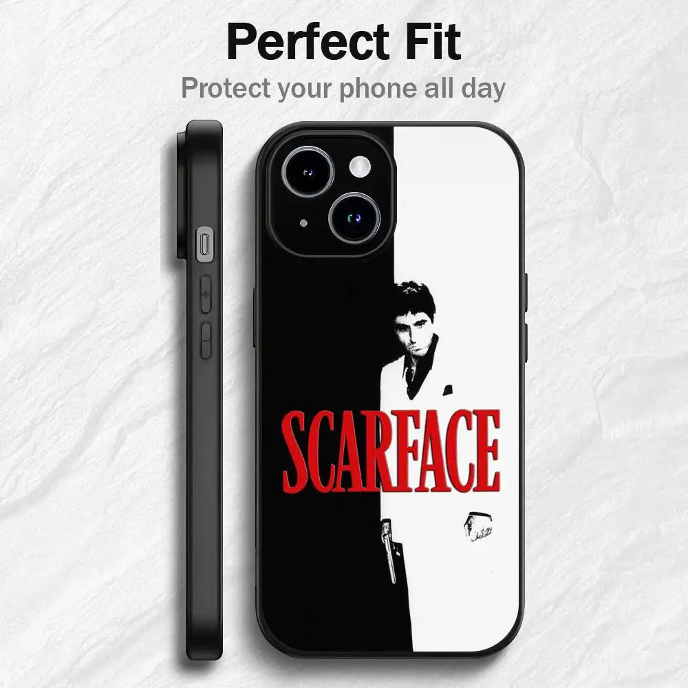 Scarface 1983 Classic Film iPhone Case – Shockproof Silicone Phone Case PLUSH
