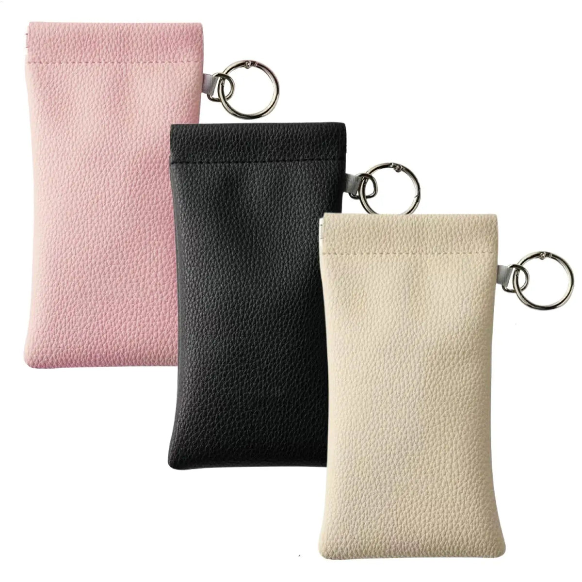 Portable PU Leather Sunglass Case with Clip & Magnetic Close Eyeglass Case PLUSH