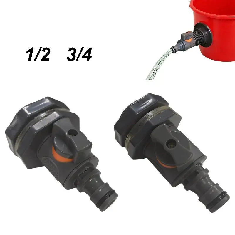 PVC IBC Water Tank Adapter with Valve – Rainwater Harvesting Water Tank Adapter PLUSH