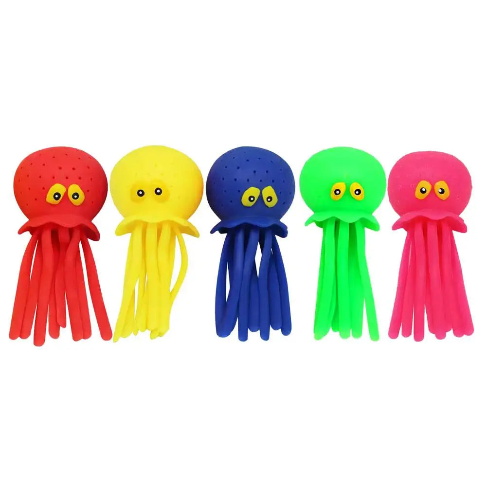 Octopus Water Squirt Bath Toy for Kids – Fun Squeeze Toy Kids Bath Toy PLUSH 5pcs