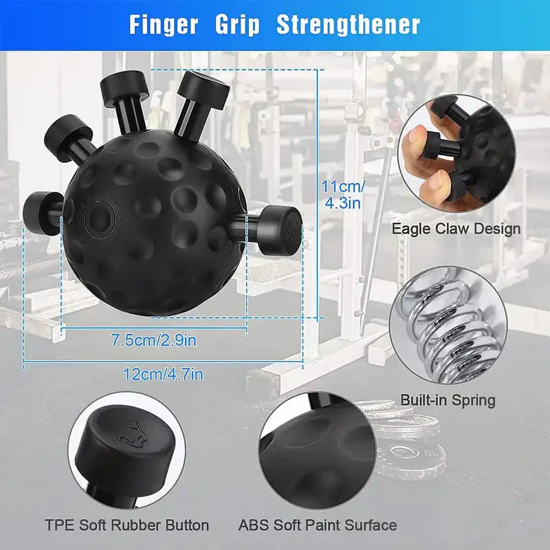 Finger Exerciser Hand Grip Strengthener for Rock Climbing Grip Strengthener PLUSH