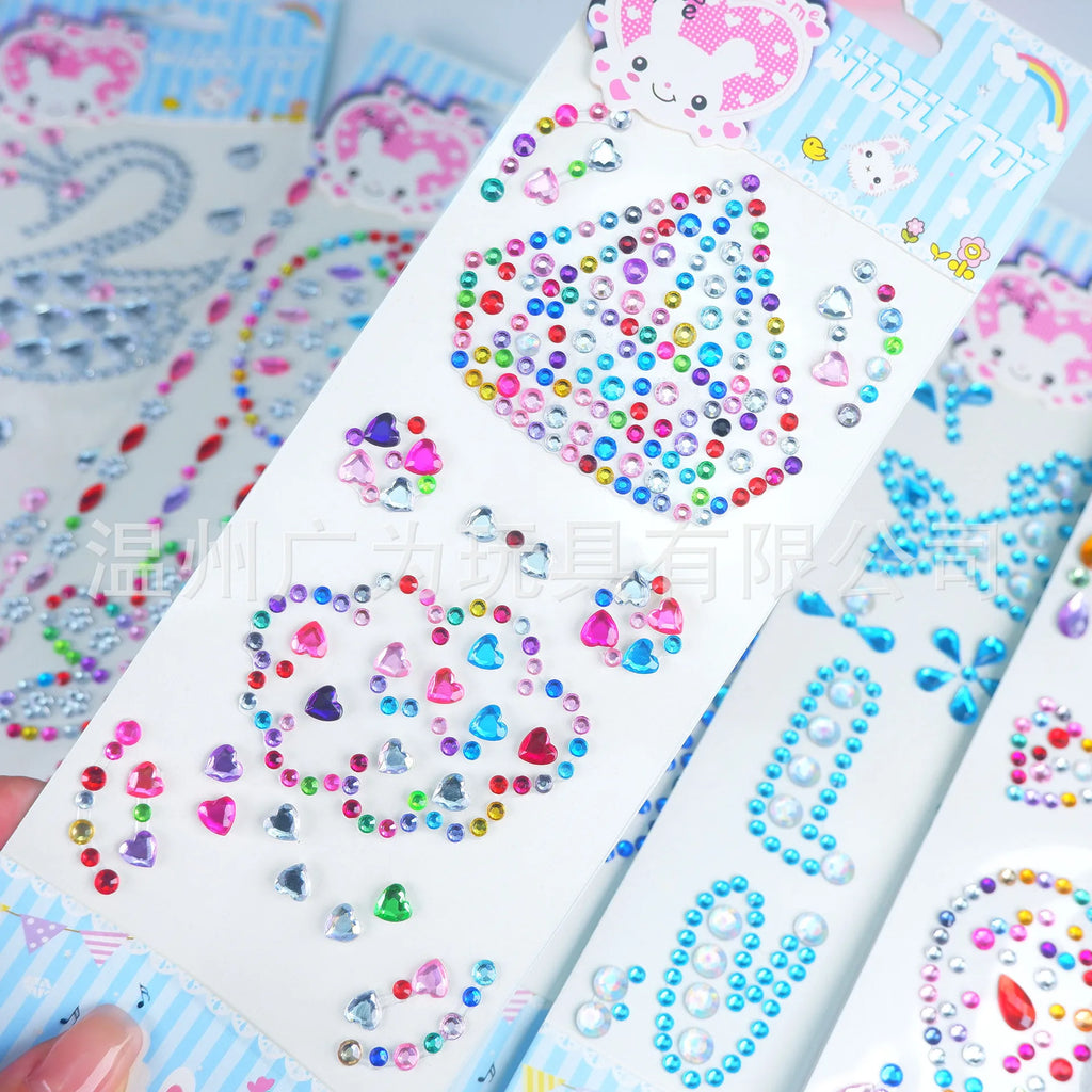 Colorful Rhinestone Gem Stickers – Self-Adhesive Face & Body Bling Gem Body Stickers PLUSH zsyd