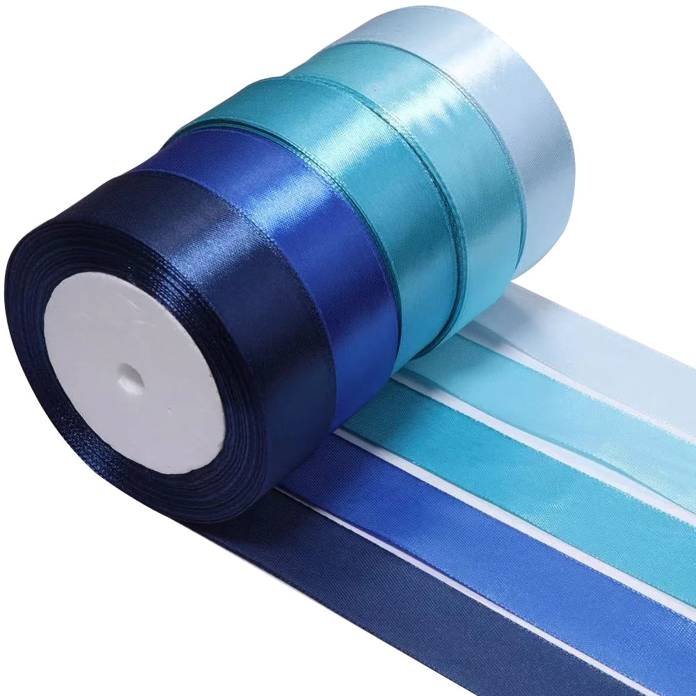 Multicolor Satin Ribbons 15/25mm – Wedding & DIY Crafts 3-7 Rolls Satin Craft Ribbon PLUSH 25mm 03 x 5rolls 25yards x 1roll