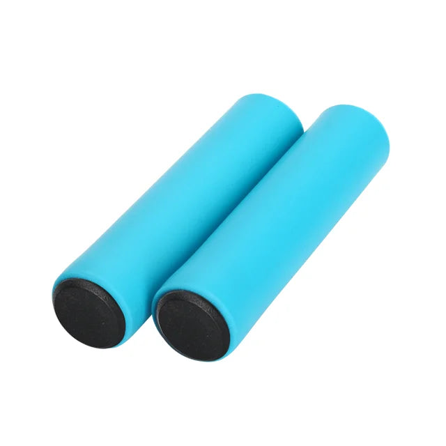 Silicone Sponge MTB Bike Handlebar Grips – Anti-Skid & Absorbing Bike Handlebar Grips PLUSH BLUE MIST
