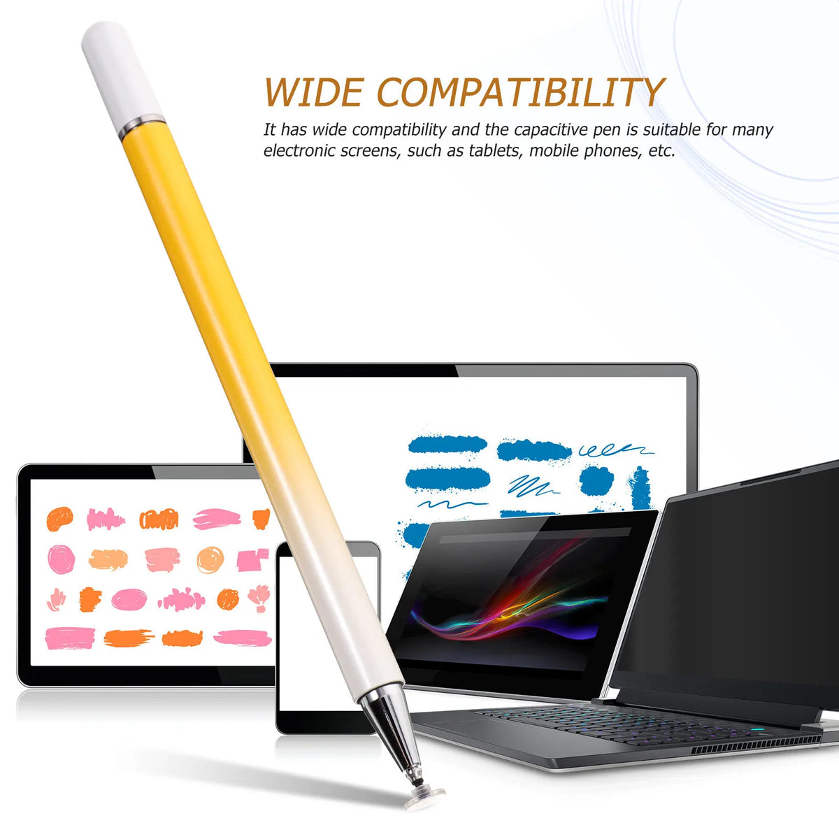 Universal Capacitive Stylus Pen – Aluminum Body for Tablets & Phones Capacitive Stylus Pen PLUSH