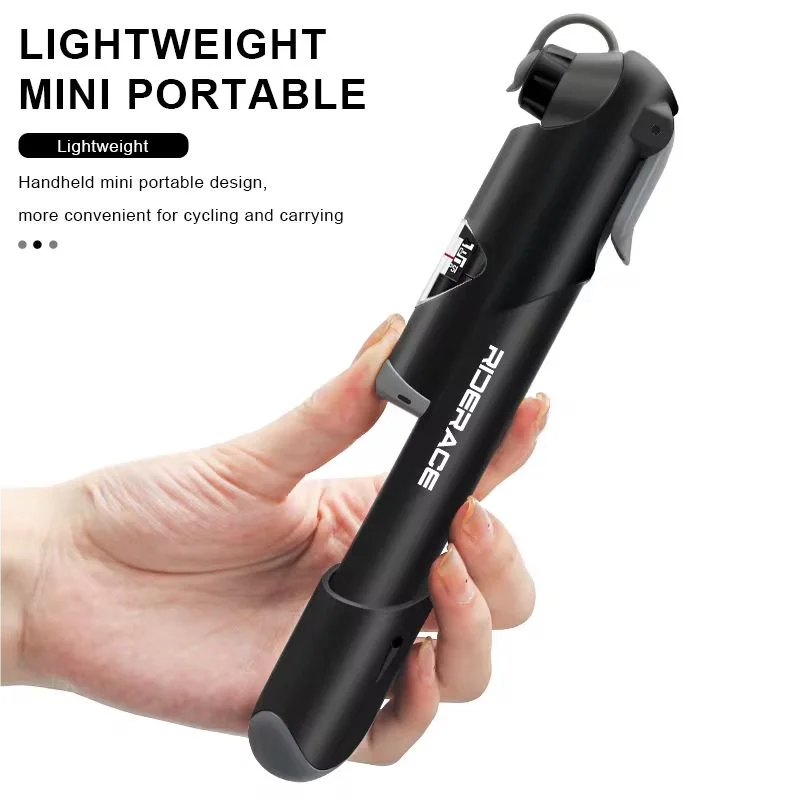 Portable Bike Pump Schrader Presta Valve – Digital Gauge MTB Bicycle Hand Pump PLUSH