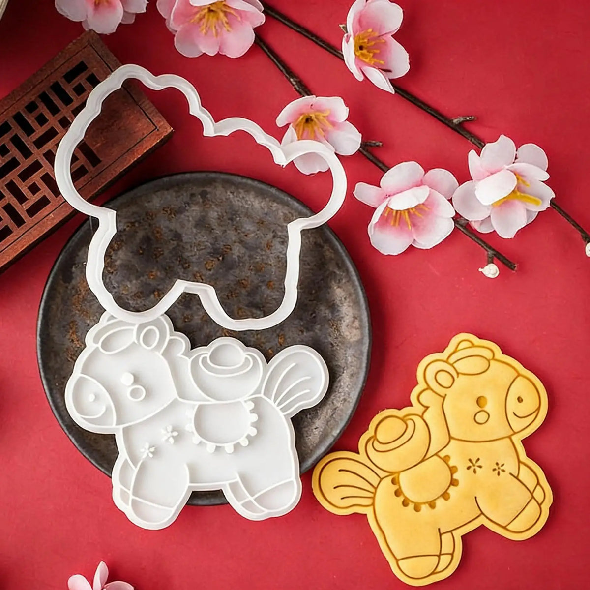2026 Year of the Horse Cookie Cutter – DIY Fondant Mold Cookie Cutter Mold PLUSH