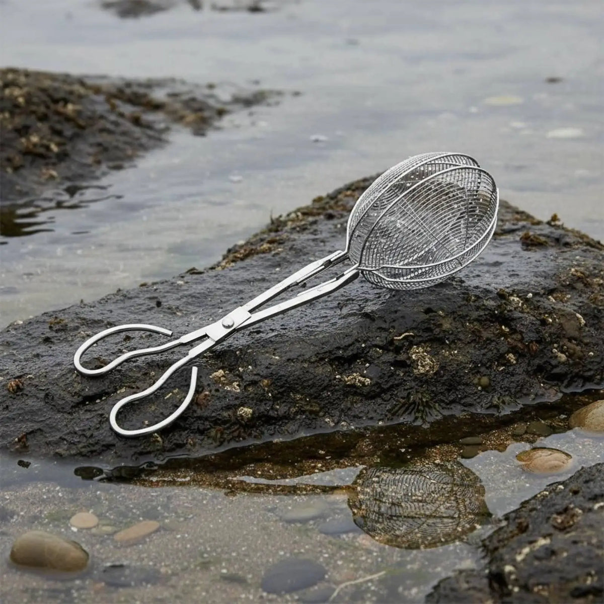 Stainless Steel Grabber Cage Clamp – Long Handle Seafood Picker Seafood Grabber Tool PLUSH