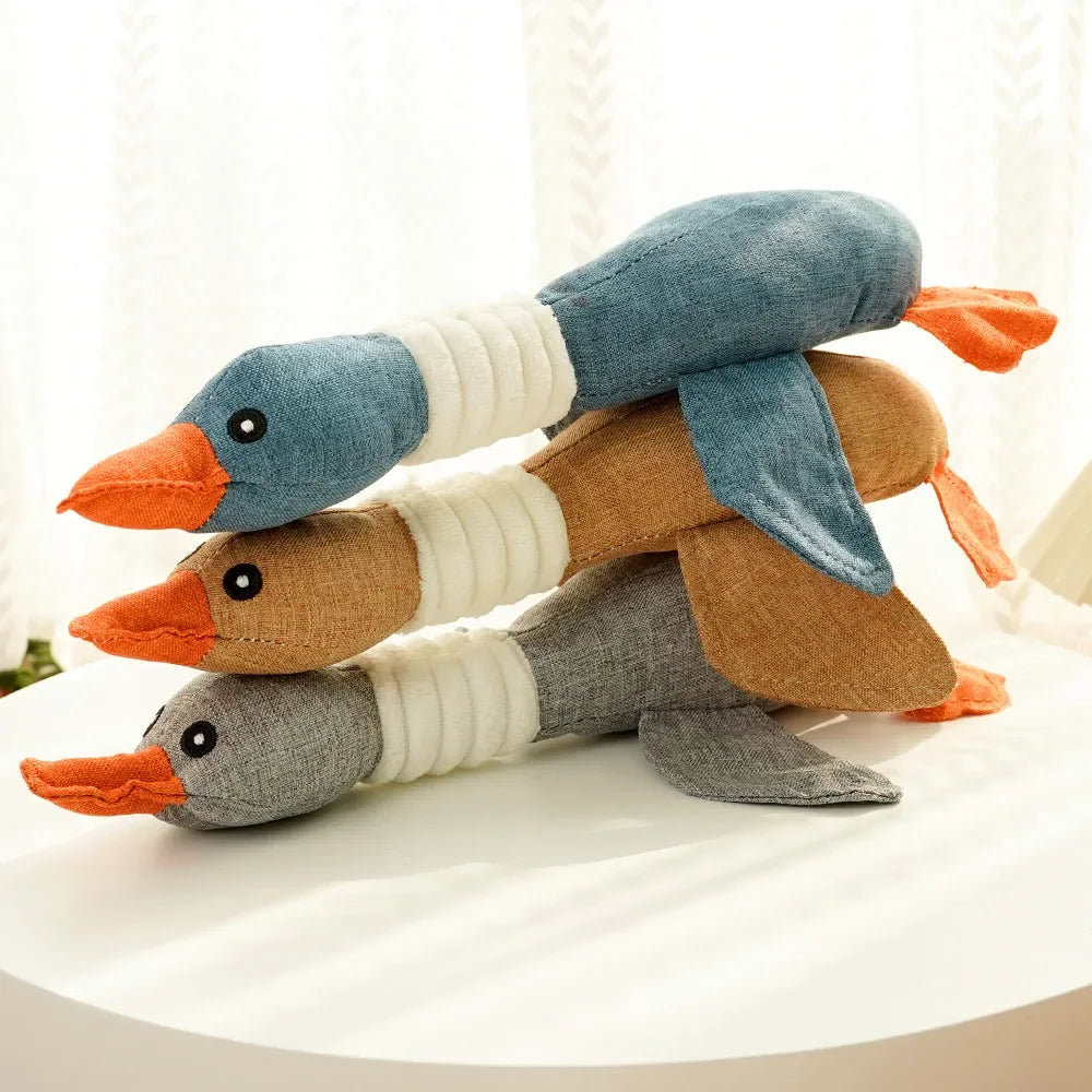 Dog Plush Squeak Toy – Duck & Goose Chew Toy for All Dogs Dog Plush Toy PLUSH