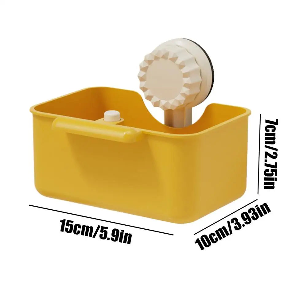 Sink Drain Strainer Basket with Suction Cup | Kitchen Filter Sink Strainer Basket PLUSH Yellow