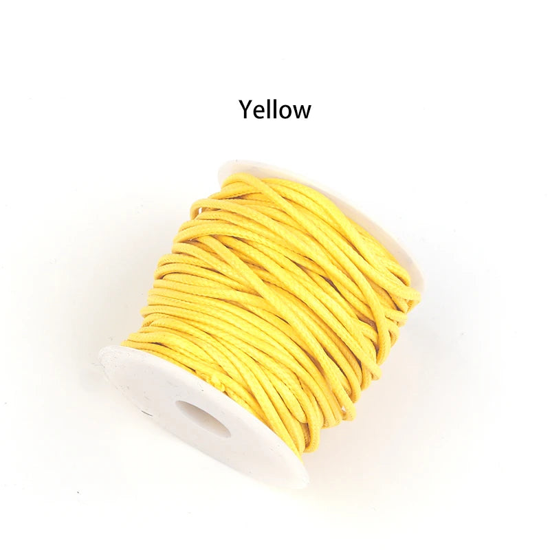 10 Yards 0.5mm Korea Waxed Thread – Leather & Bookbinding Waxed Craft Thread PLUSH yellow 0.5mm