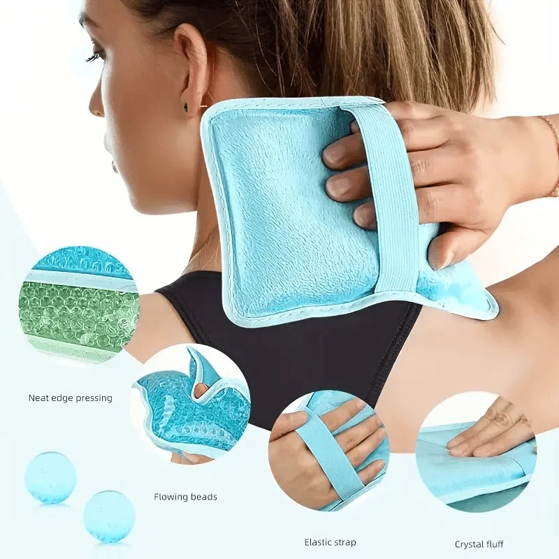 Reusable Gel Ice & Heat Pack – Knee, Shoulder, Back, Foot Hot Cold Compress Pack PLUSH