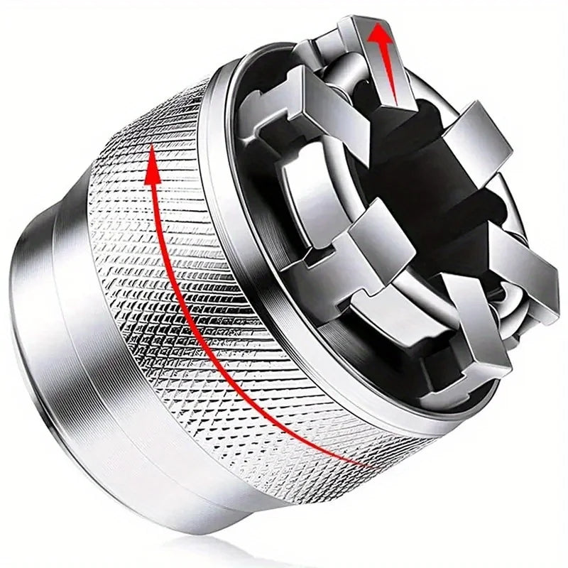 Universal Socket Wrench Adapter 10-19mm – 3/8" Drive Tool Socket Wrench Adapter PLUSH Silver