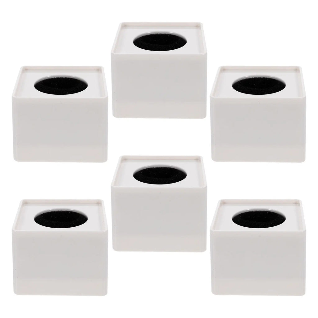Microphone Flag Cube 6-Pack – Interview Mic Logo Stand | Foxnovo Mic Flag Cube PLUSH