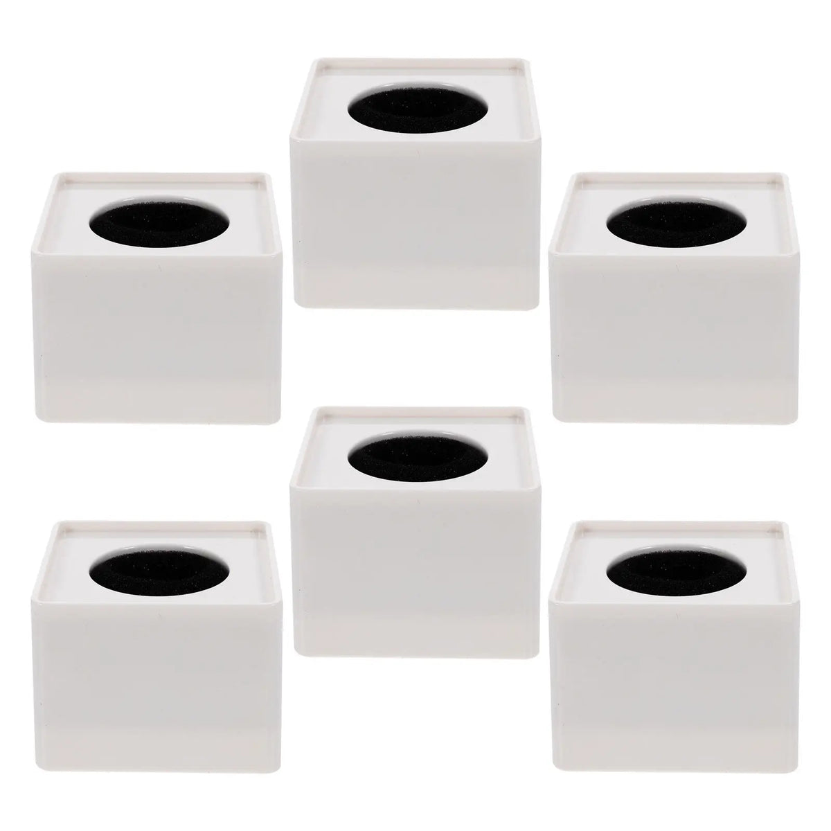 Microphone Flag Cube 6-Pack – Interview Mic Logo Stand | Foxnovo Mic Flag Cube PLUSH