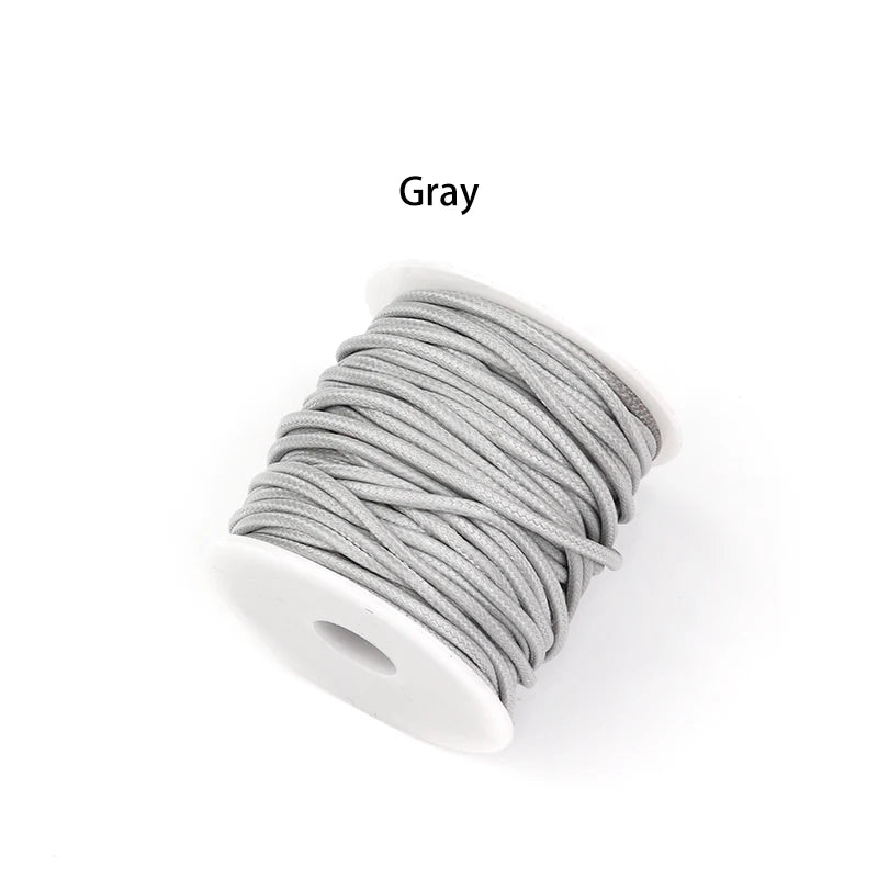 10 Yards 0.5mm Korea Waxed Thread – Leather & Bookbinding Waxed Craft Thread PLUSH gray 0.5mm