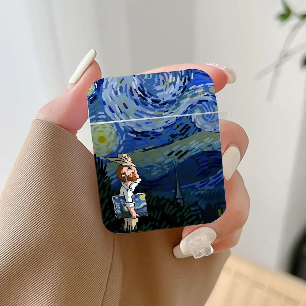 Van Gogh Art AirPods Case Cover – Fits All AirPods Models AirPods Case Cover PLUSH -1 for Airpods 4th