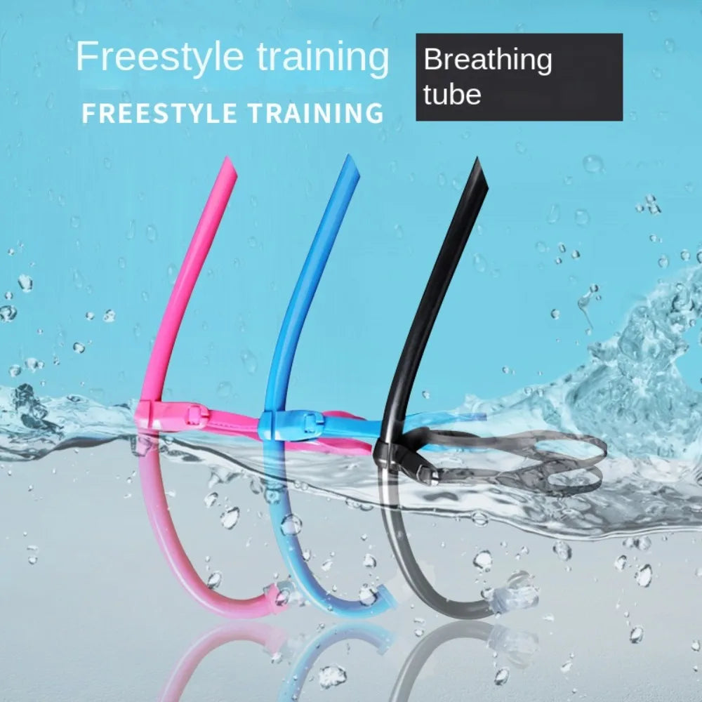 Silicone Front Swimmer Snorkel – Adjustable Swim Training Swim Training Snorkel PLUSH