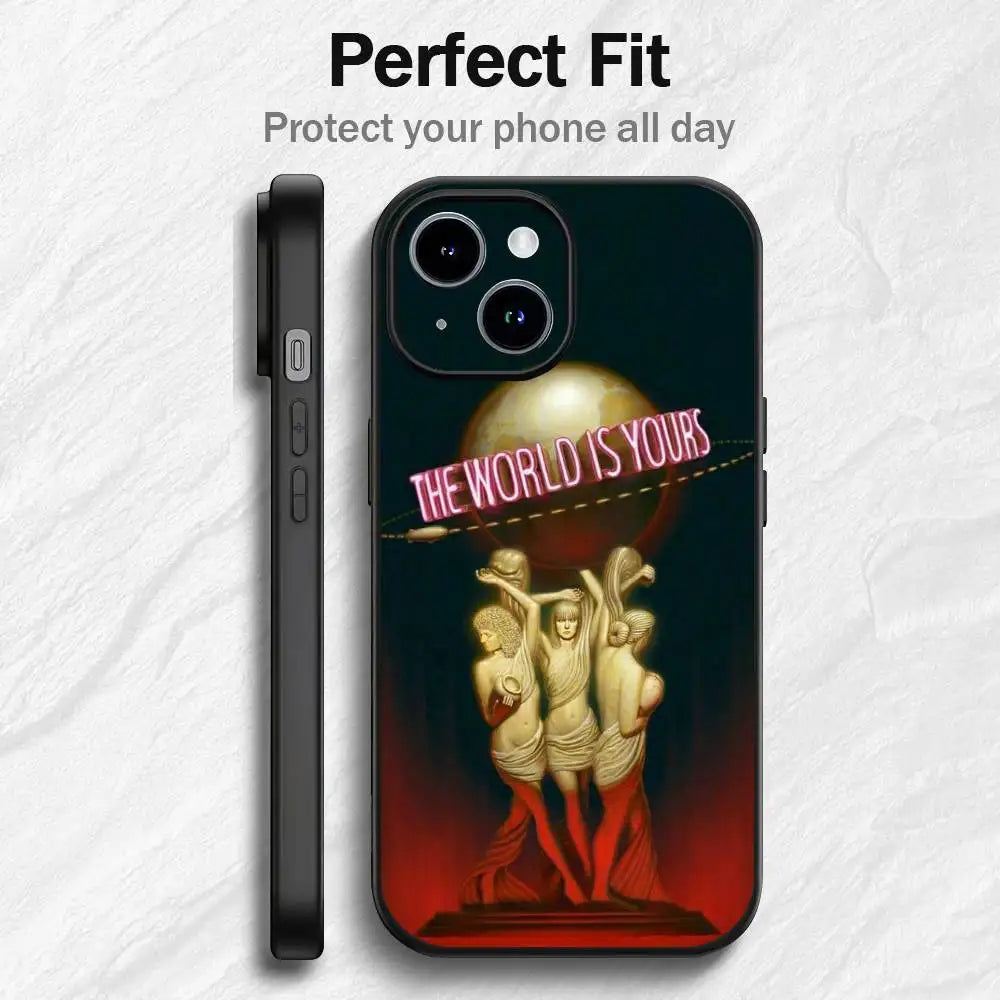 Scarface 1983 Classic Film iPhone Case – Shockproof Silicone Phone Case PLUSH -2 iPhone XS