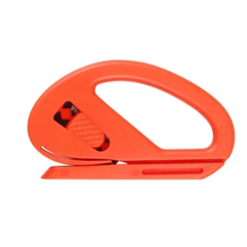 Easy-Glide Wrapping Paper Cutter – Safe Blade Design Paper Cutter Tool PLUSH Orange