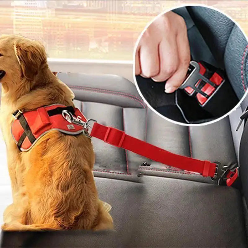 Adjustable Pet Seat Belt Dog Car Harness – All Sizes Pet Car Harness PLUSH