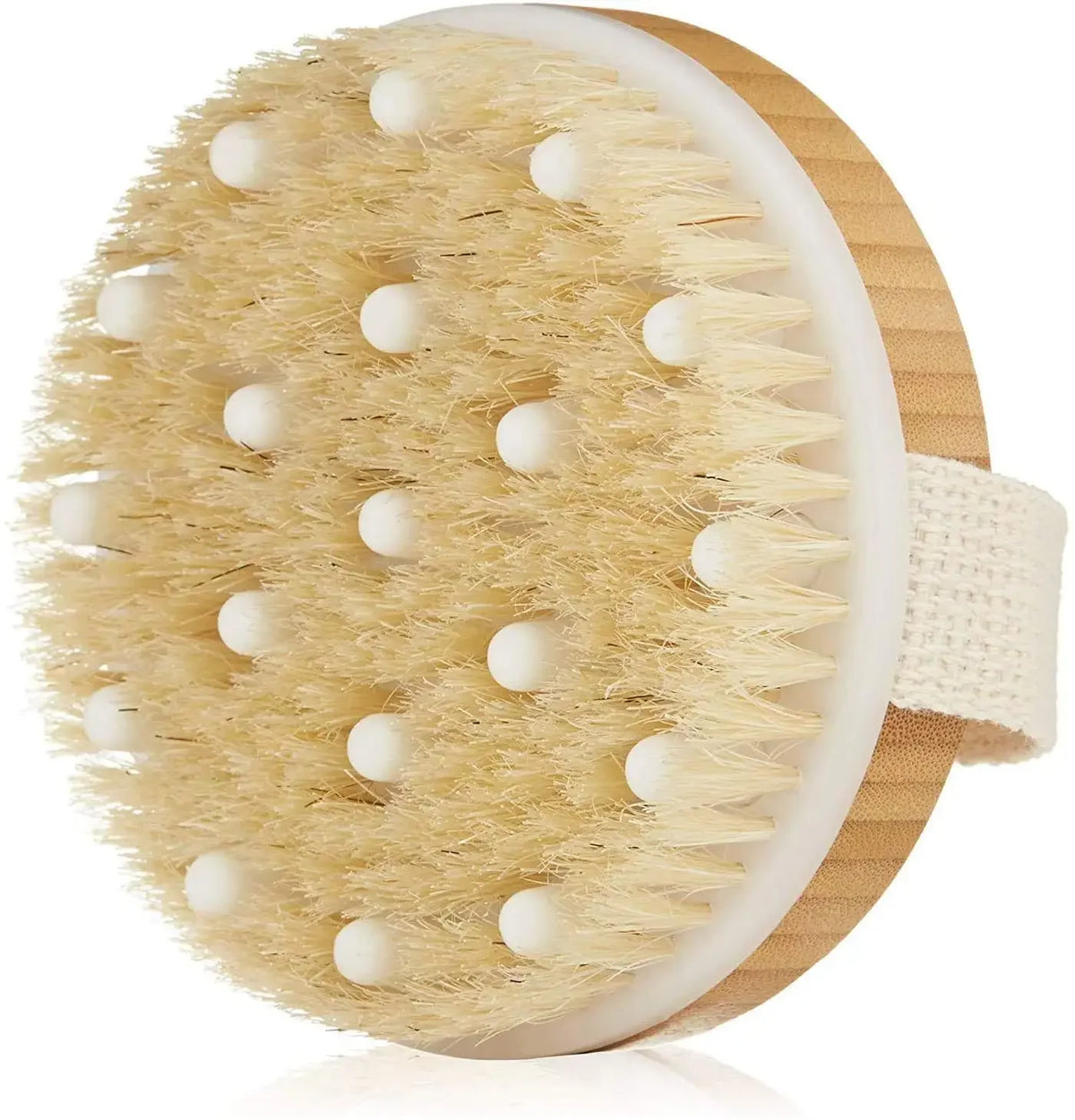 Natural Boar Bristle Body Brush – Wet & Dry Exfoliating Massage Body Exfoliating Brush PLUSH