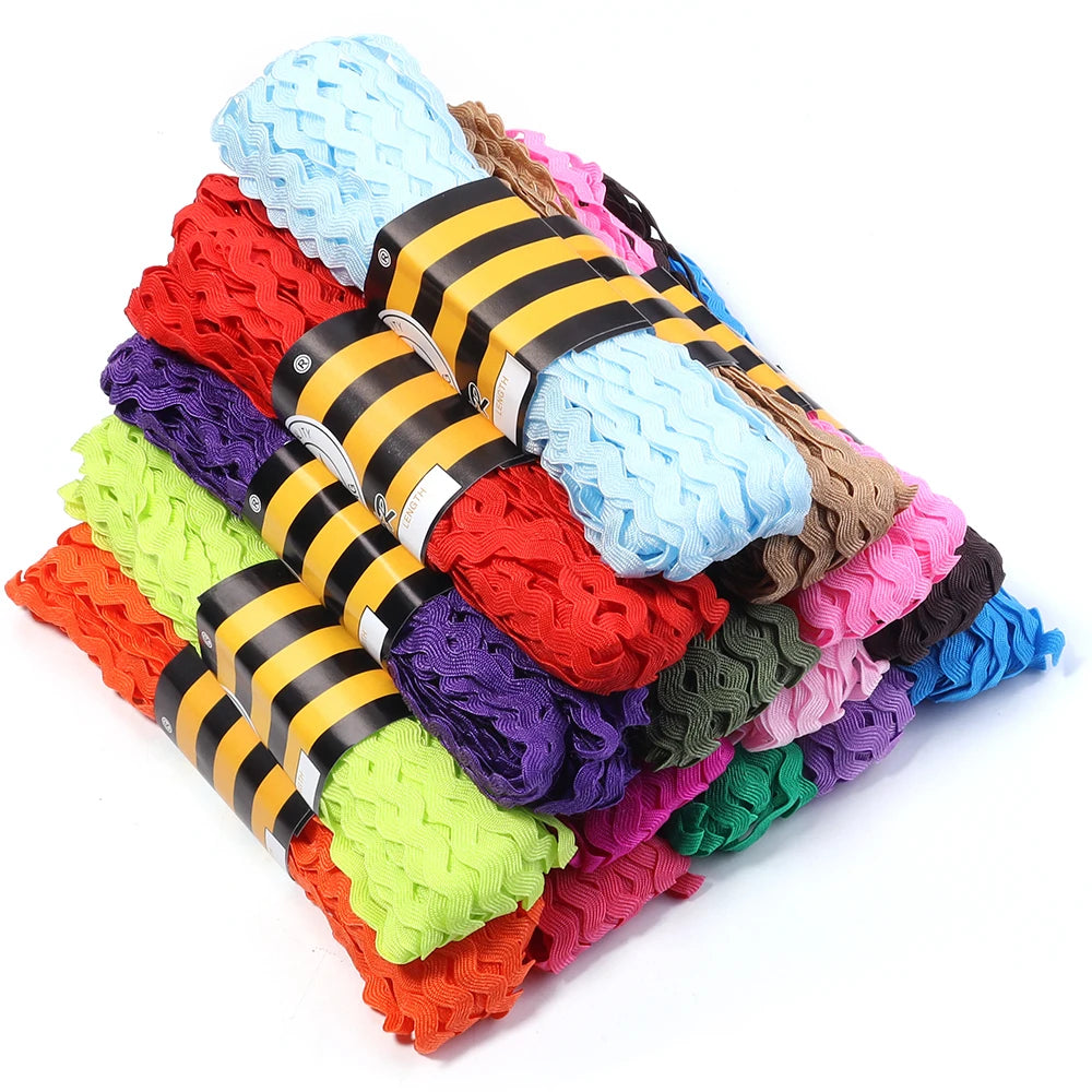 15 Yards 5cm Ric Rac Zig Zag Trim Ribbon – DIY Craft Sewing Ric Rac Trim Ribbon PLUSH