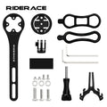 Aluminum Alloy Bike Handlebar Mount for Garmin & Cameras Bike Handlebar Mount PLUSH black