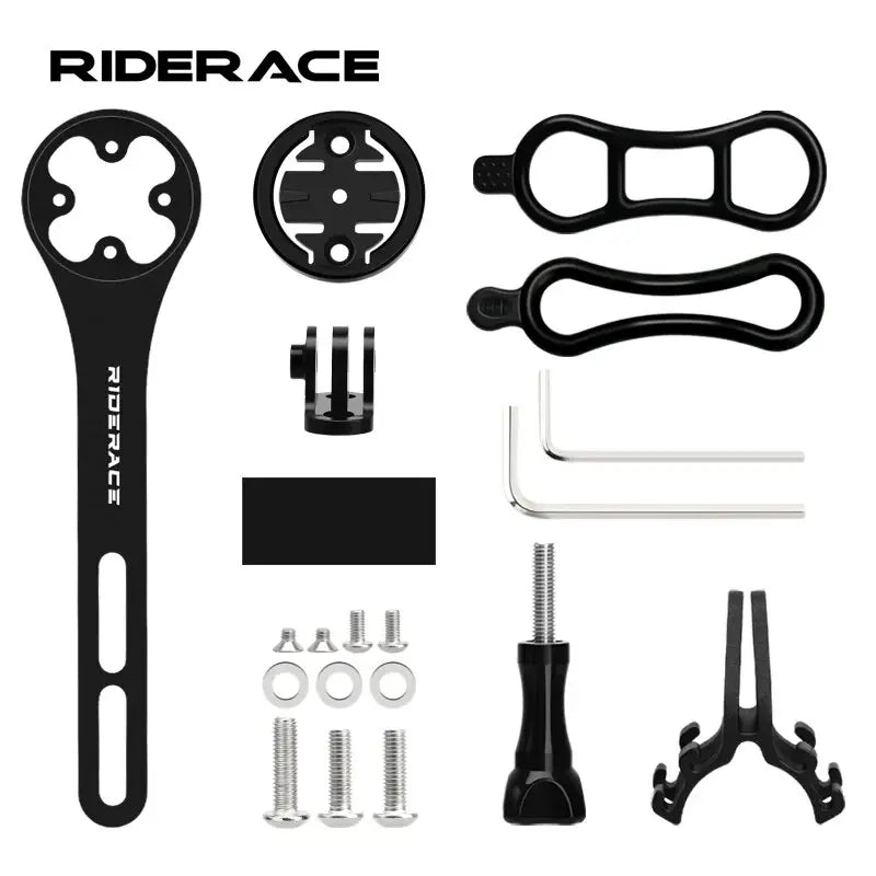 Aluminum Alloy Bike Handlebar Mount for Garmin & Cameras Bike Handlebar Mount PLUSH black