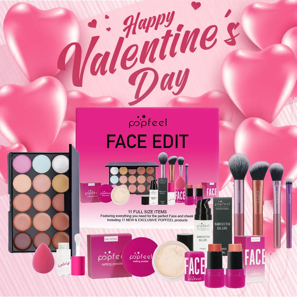 POPFEEL 11-Piece All-in-One Makeup Gift Set for Women & Girls Makeup Gift Set PLUSH