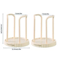 Desktop Disposable Paper Cup Holder & Storage Rack Cup Holder Rack PLUSH White 2pcs