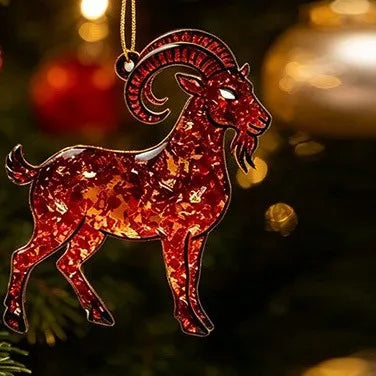 Zodiac Goat Acrylic Keychain – Double-Sided Cartoon Charm Acrylic Keychain PLUSH