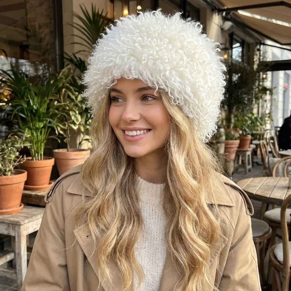 Faux Fur Bucket Hat – Fluffy Plush Winter Fisherman Cap Faux Fur Bucket Hat PLUSH