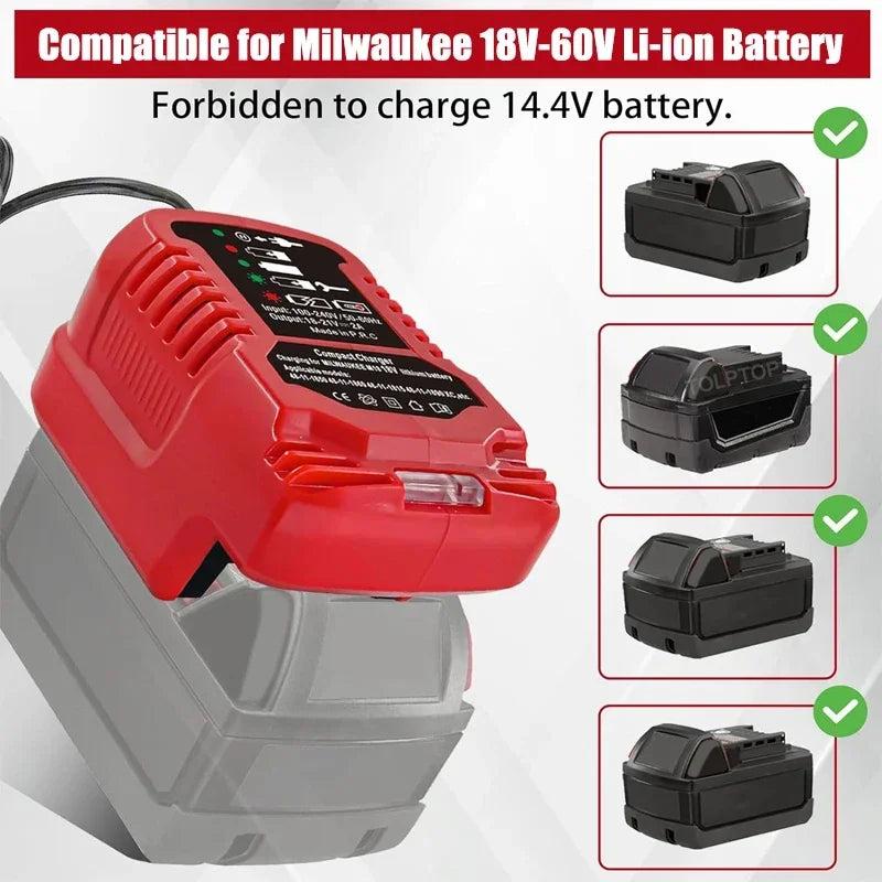 ZWINCKY Portable 18V Battery Charger – Makita DeWalt Milwaukee Power Tool Charger PLUSH