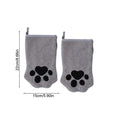 Quick-Dry Pet Grooming Gloves for Dogs & Cats – 2 Pack Pet Grooming Gloves PLUSH Gray