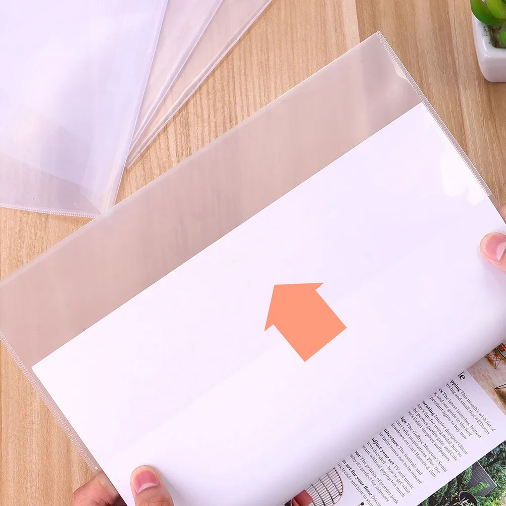 20pcs Clear Waterproof Plastic Book Cover Sleeves for Books Book Cover Sleeves PLUSH