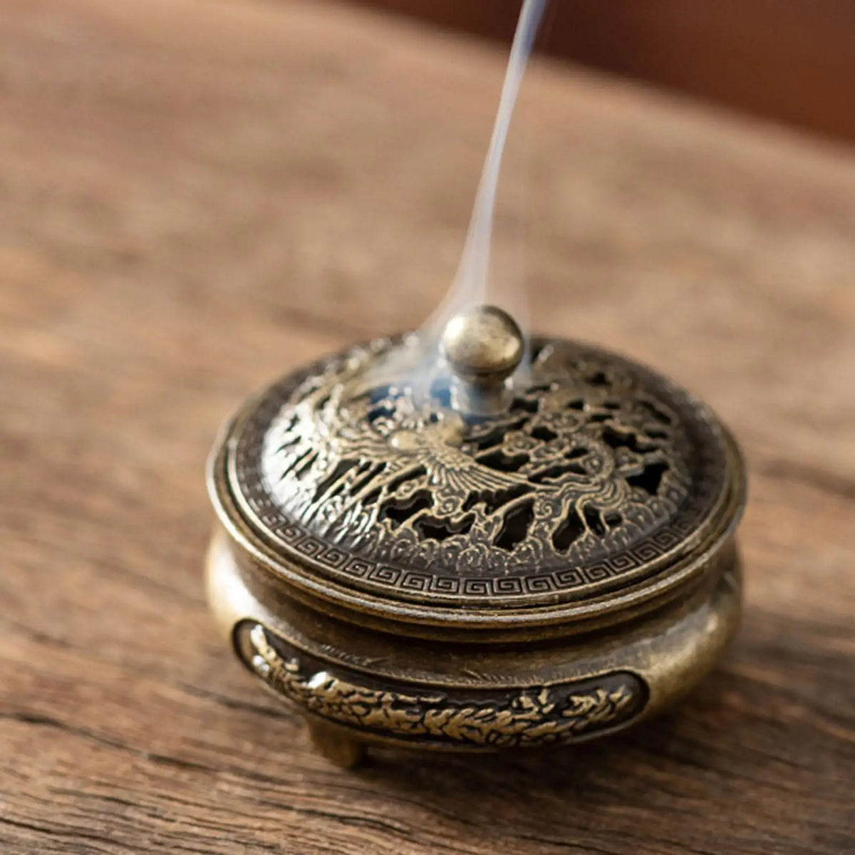 Metal Incense Coil & Cone Burner – Detachable Lid Holder Incense Burner PLUSH