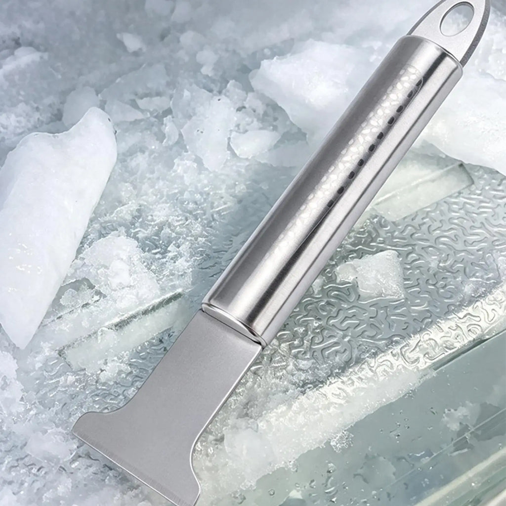 Stainless Steel Freezer Ice Scraper & Kitchen Cleaning Tool Kitchen Scraper Tool PLUSH