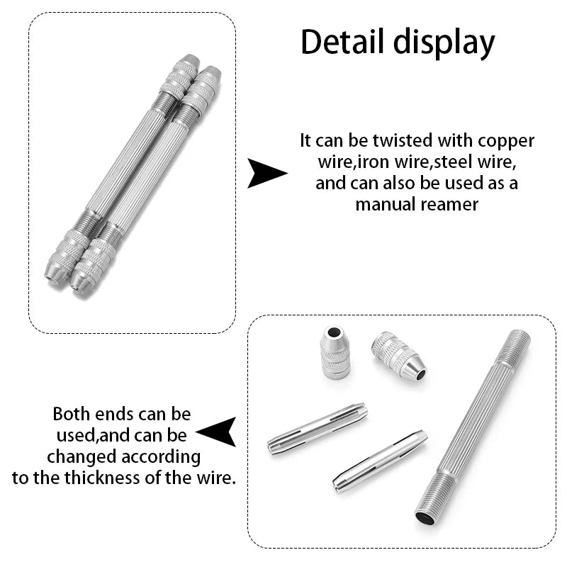 Pin Vise Hand Drill Wire Twisting Tool – Jewelry & Craft Jewelry Making Tool PLUSH