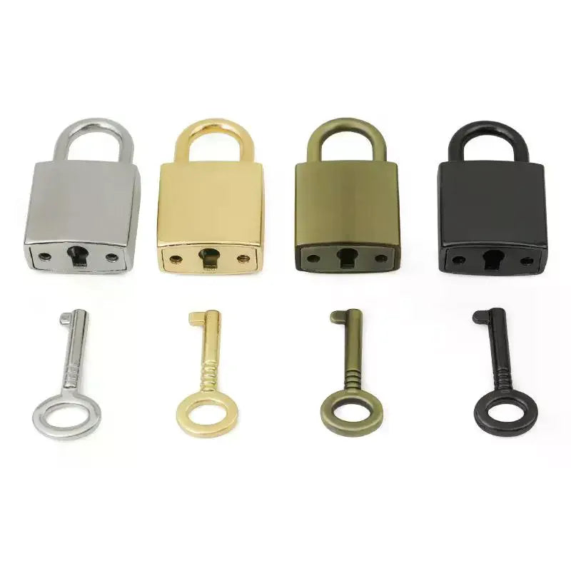Mini Zinc Alloy Padlock with Key – Diary, Jewelry Box & Bag Lock Mini Padlock Set PLUSH