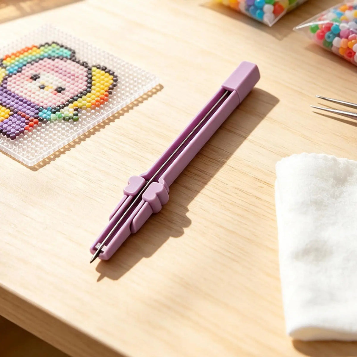 Press-Type Bead Placement Pen – Jam-Free Dispenser Tool Bead Dispenser Pen PLUSH